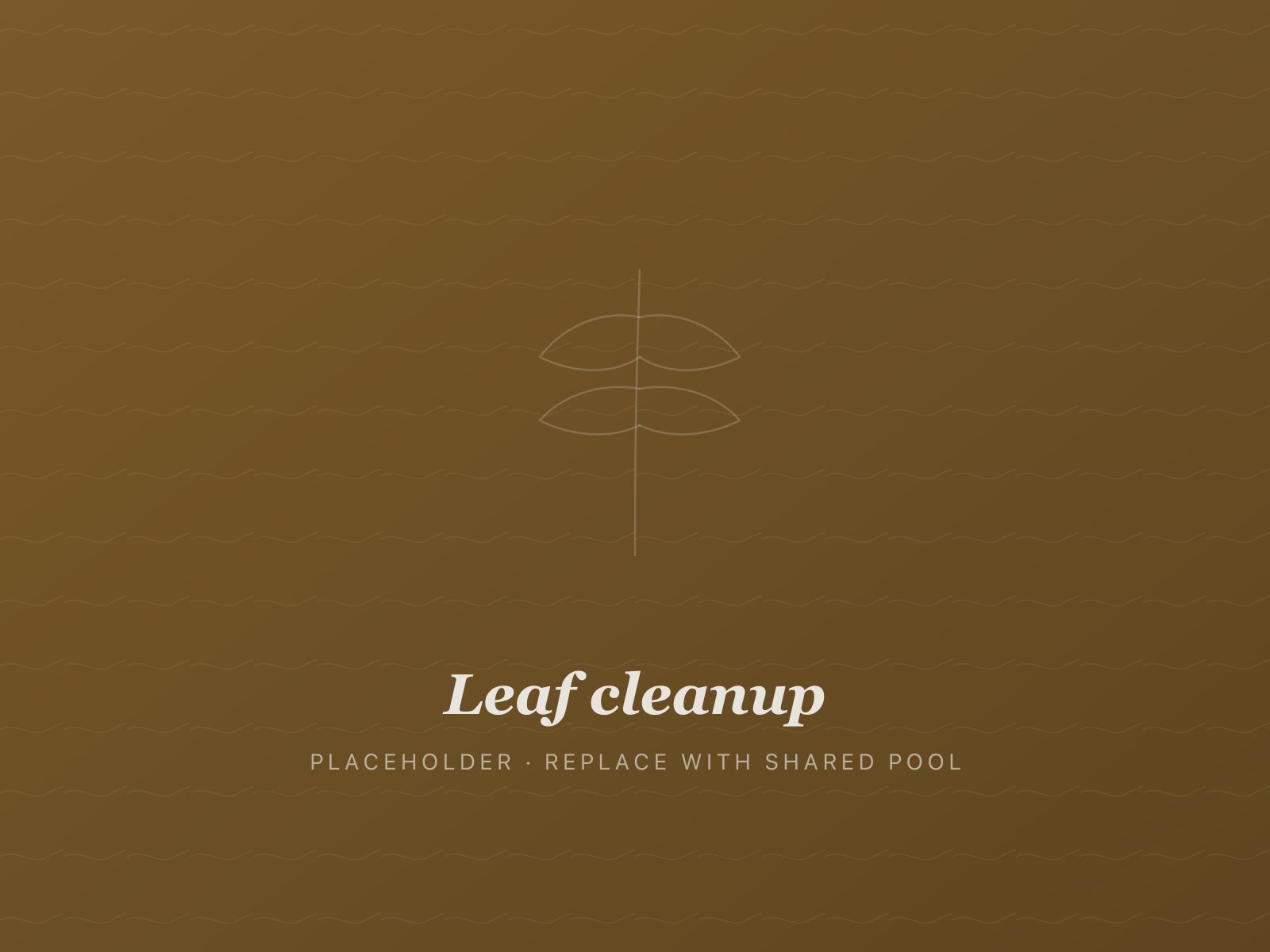 Backpack-blower clearing fall leaves into a tidy pile on a residential lawn.